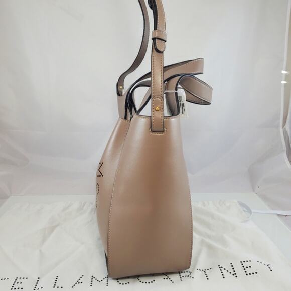 NWT$1,195 Stella McCartney Medium Stella Logo Faux Leather Tote Crossbody Bag - Picture 10 of 16